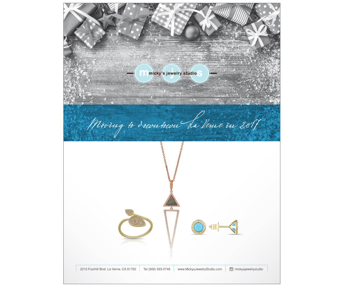 Flyer-Design von nyhakuna für Micky's Jewelry Studio | Design #12437455