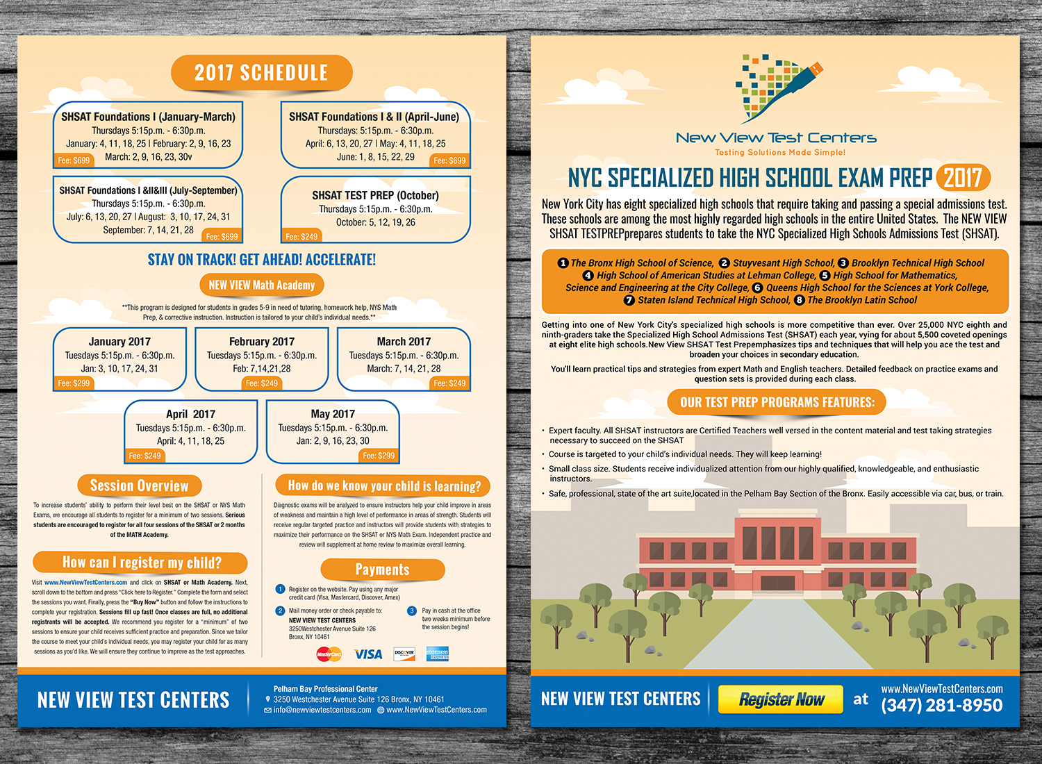 Flyer Design by sun_design for New View Test Centers, LLC | Design #12458048