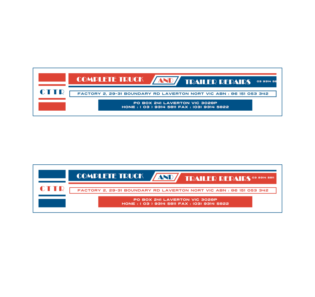 Logo Design by Cataleya Design for Complete Truck and Trailer Repairs | Design #12454745