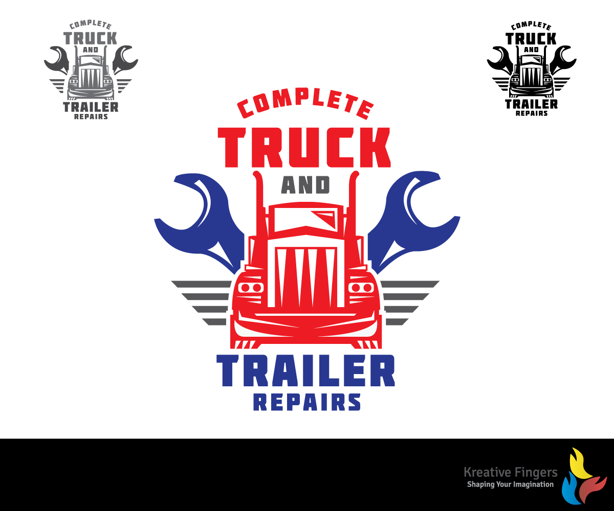 Logo Design by Kreative Fingers for Complete Truck and Trailer Repairs | Design #12444844