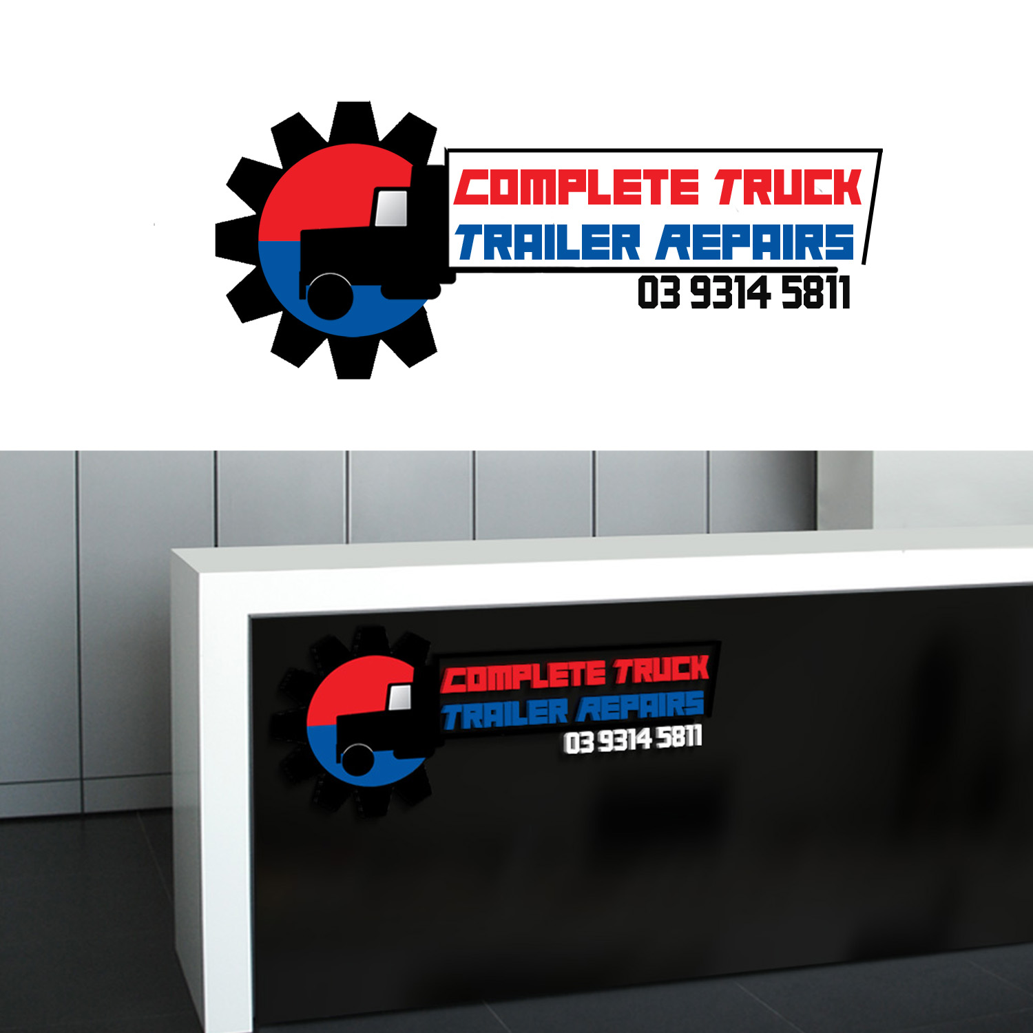 Diseño de Logo por JonCalamba para Complete Truck and Trailer Repairs | Diseño #12442552