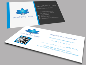 Business Card Design by Selda for Lotus Family Dental | Design: #12464777