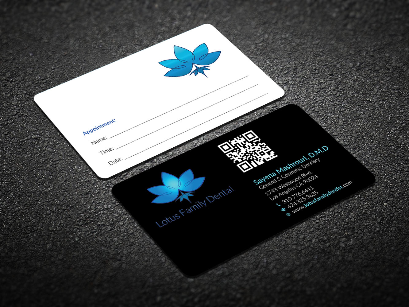 Business Card Design by Verified artistry (Design garden) for Lotus Family Dental | Design #12440450
