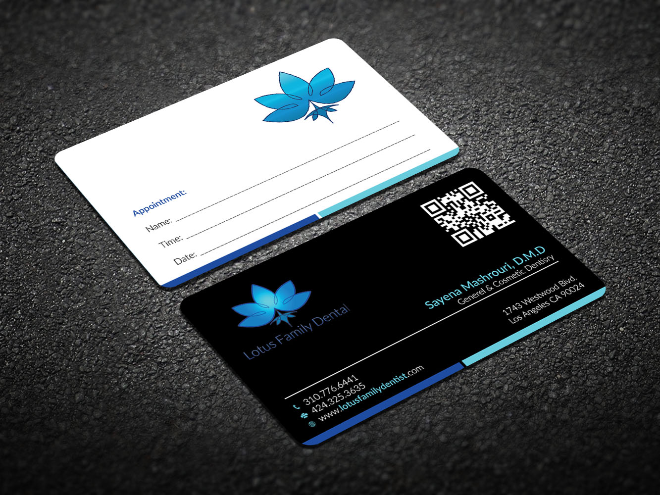 Business Card Design by Verified artistry (Design garden) for Lotus Family Dental | Design #12440451
