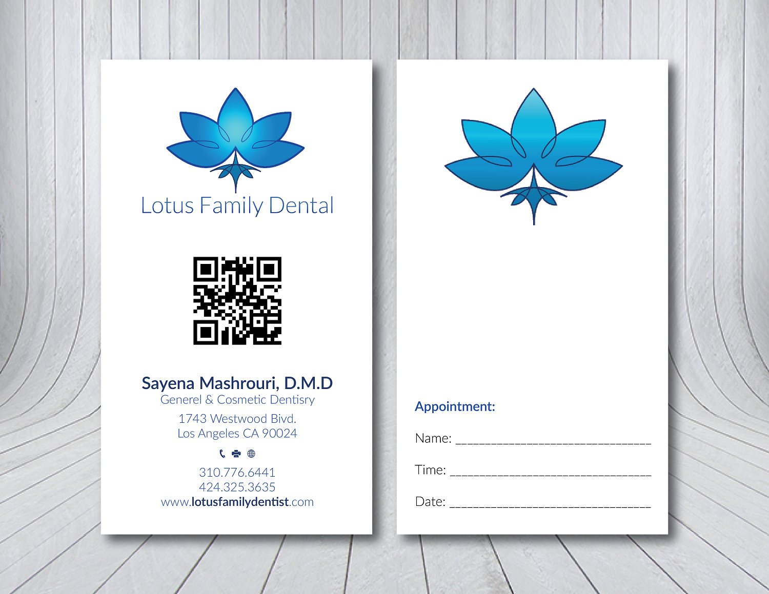 Business Card Design by Verified artistry (Design garden) for Lotus Family Dental | Design #12440454