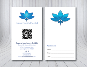 Business Card Design by Verified artistry (Design garden) for Lotus Family Dental | Design: #12440454