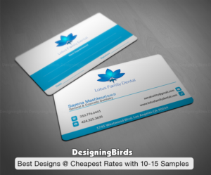 Business Card Design by Designing Birds for Lotus Family Dental | Design: #12444100