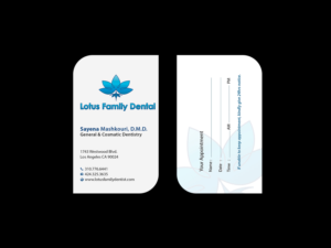 Business Card Design by Creations Box 2015 for Lotus Family Dental | Design: #12447852