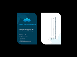 Business Card Design by Creations Box 2015 for Lotus Family Dental | Design: #12447853