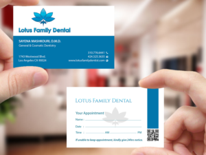Business Card Design by Creations Box 2015 for Lotus Family Dental | Design: #12447855