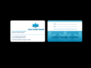 Business Card Design by Creations Box 2015 for Lotus Family Dental | Design: #12447857