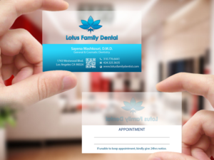 Business Card Design by Creations Box 2015 for Lotus Family Dental | Design: #12447866