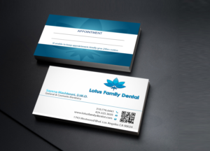 Business Card Design by Creations Box 2015 for Lotus Family Dental | Design: #12447869