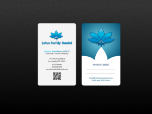 Business Card Design by Creations Box 2015 for Lotus Family Dental | Design: #12447871