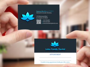 Business Card Design by Creations Box 2015 for Lotus Family Dental | Design: #12447875