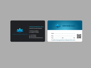 Business Card Design by Creations Box 2015 for Lotus Family Dental | Design: #12447878