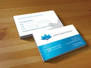 Business Card Design by Creations Box 2015 for Lotus Family Dental | Design: #12447880