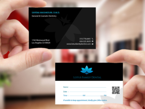 Business Card Design by Creations Box 2015 for Lotus Family Dental | Design: #12447881
