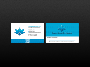 Business Card Design by Creations Box 2015 for Lotus Family Dental | Design: #12447890