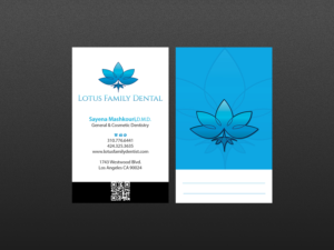 Business Card Design by Creations Box 2015 for Lotus Family Dental | Design: #12447891