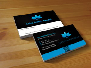 Business Card Design by Creations Box 2015 for Lotus Family Dental | Design: #12447894