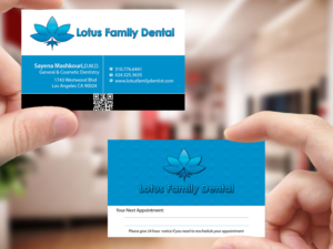 Business Card Design by Creations Box 2015 for Lotus Family Dental | Design: #12447895