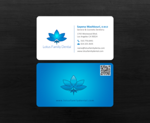 Business Card Design by chandrayaan.creative for Lotus Family Dental | Design: #12440844
