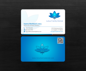 Business Card Design by chandrayaan.creative for Lotus Family Dental | Design: #12440943