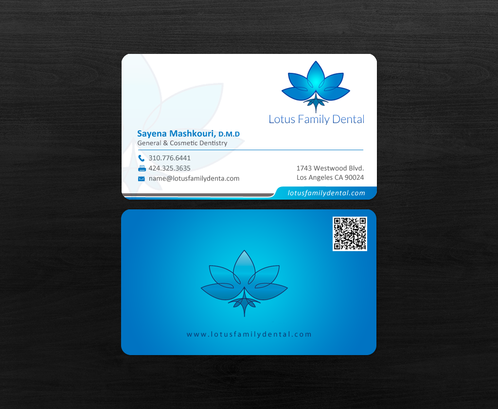 Business Card Design by chandrayaan.creative for Lotus Family Dental | Design #12443081