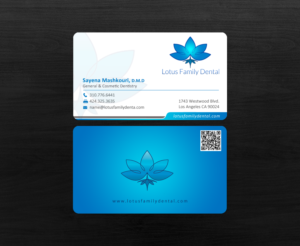 Business Card Design by chandrayaan.creative for Lotus Family Dental | Design: #12443081