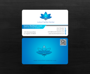 Business Card Design by chandrayaan.creative for Lotus Family Dental | Design: #12443085