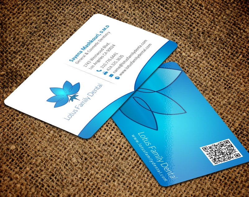 Business Card Design by chandrayaan.creative for Lotus Family Dental | Design #12444684