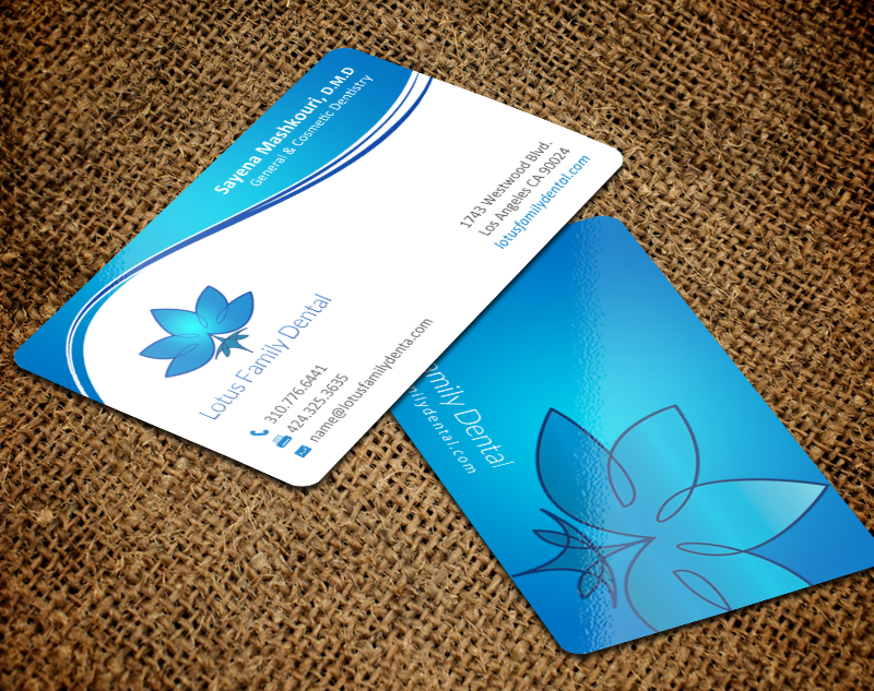 Business Card Design by chandrayaan.creative for Lotus Family Dental | Design #12444705