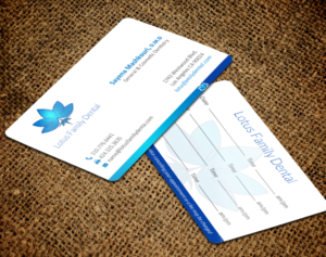 Business Card Design by chandrayaan.creative for Lotus Family Dental | Design: #12444721