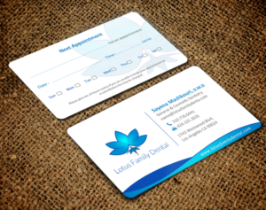 Business Card Design by chandrayaan.creative for Lotus Family Dental | Design: #12444725