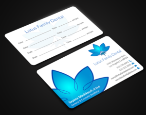 Business Card Design by chandrayaan.creative for Lotus Family Dental | Design: #12444727