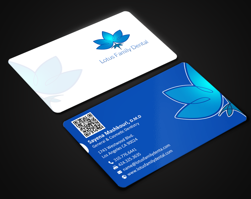 Business Card Design by chandrayaan.creative for Lotus Family Dental | Design #12444730
