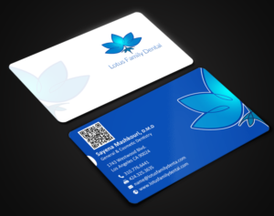 Business Card Design by chandrayaan.creative for Lotus Family Dental | Design: #12444730