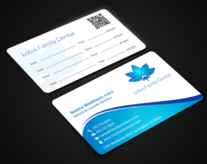 Business Card Design by chandrayaan.creative for Lotus Family Dental | Design: #12444737