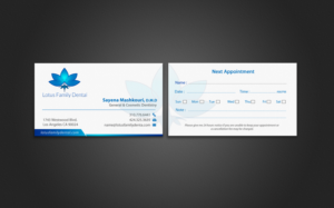 Business Card Design by chandrayaan.creative for Lotus Family Dental | Design: #12452479