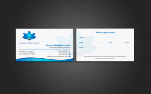 Business Card Design by chandrayaan.creative for Lotus Family Dental | Design: #12452482