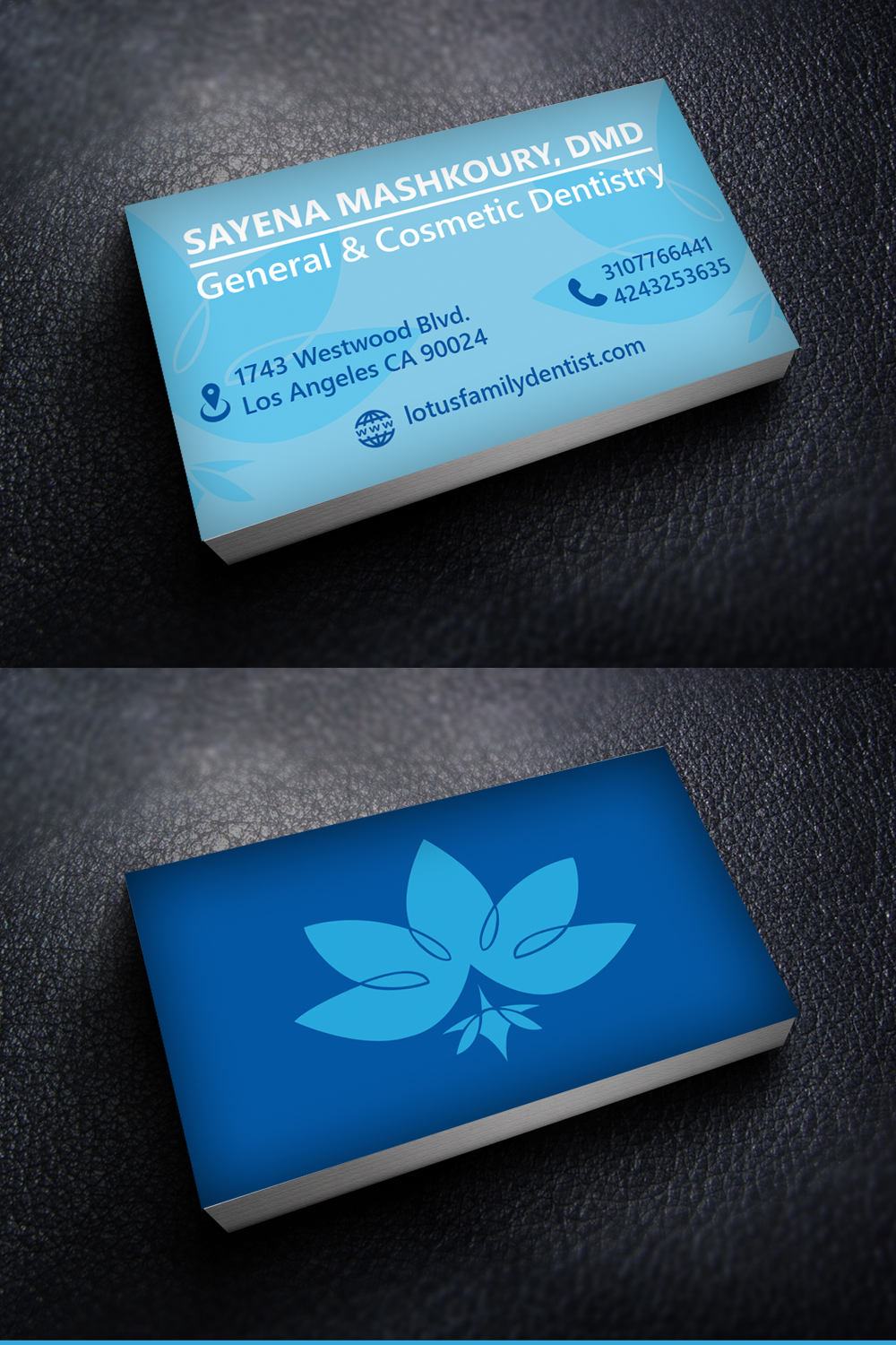 Visitenkarten-Design von ernestsegovia für Lotus Family Dental | Design #12437046