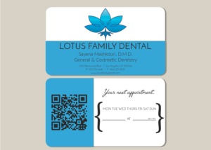 Business Card Design by Paracosmic Designs for Lotus Family Dental | Design #12438392