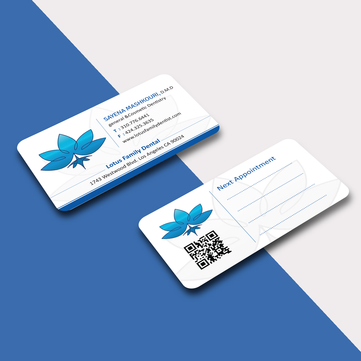 Business Card Design by Creative Jiniya for Lotus Family Dental | Design #12437424