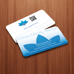 Business Card Design by Creative Jiniya for Lotus Family Dental | Design: #12437426