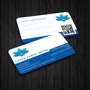 Business Card Design by Creative Jiniya for Lotus Family Dental | Design: #12437427