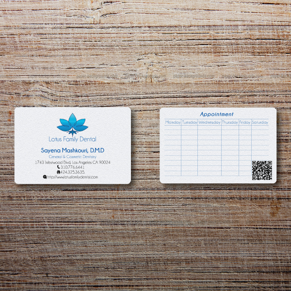 Business Card Design by MGC creazioni grafiche for Lotus Family Dental | Design #12448545