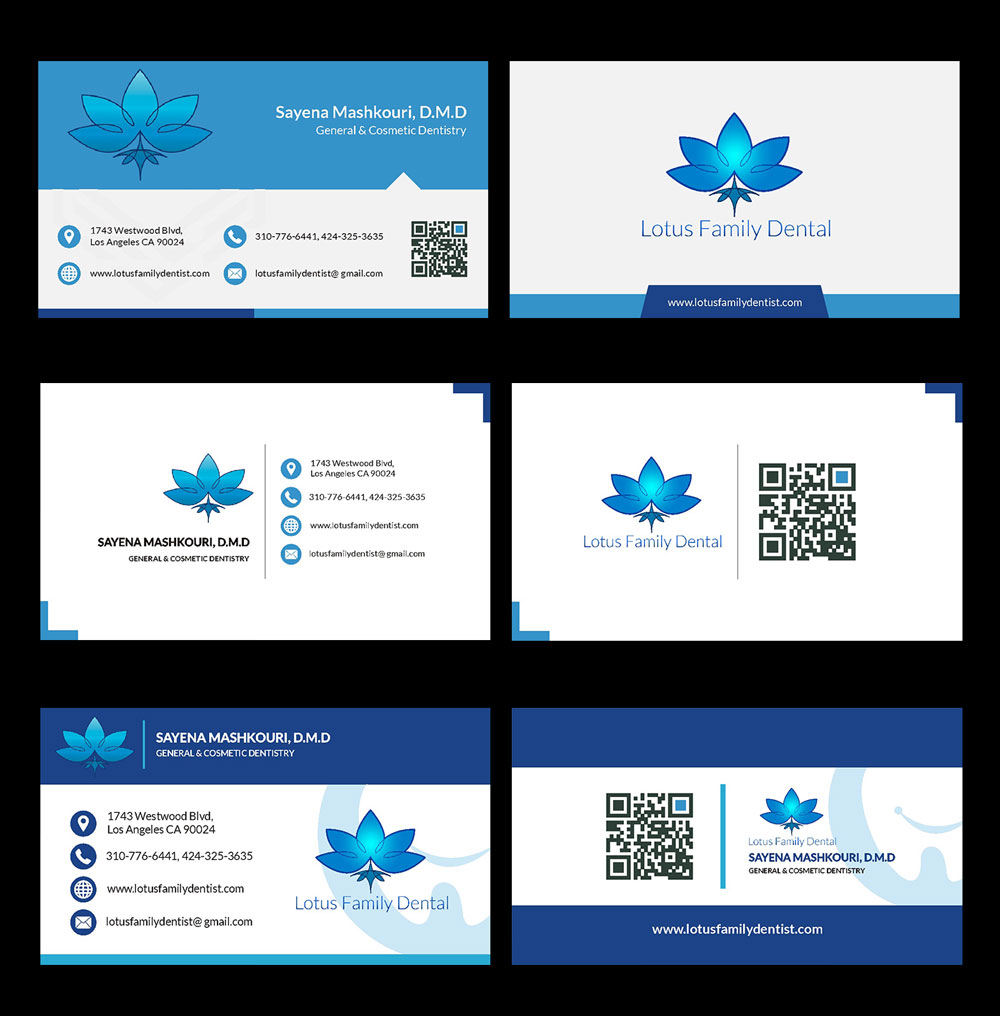 Business Card Design by Bhushan jha for Lotus Family Dental | Design #12464570