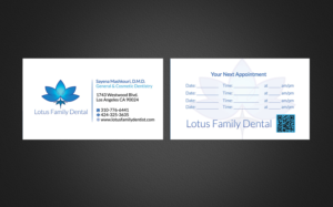 Business Card Design by Designs 2019 for Lotus Family Dental | Design: #12442958