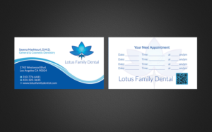 Business Card Design by Designs 2019 for Lotus Family Dental | Design: #12443015